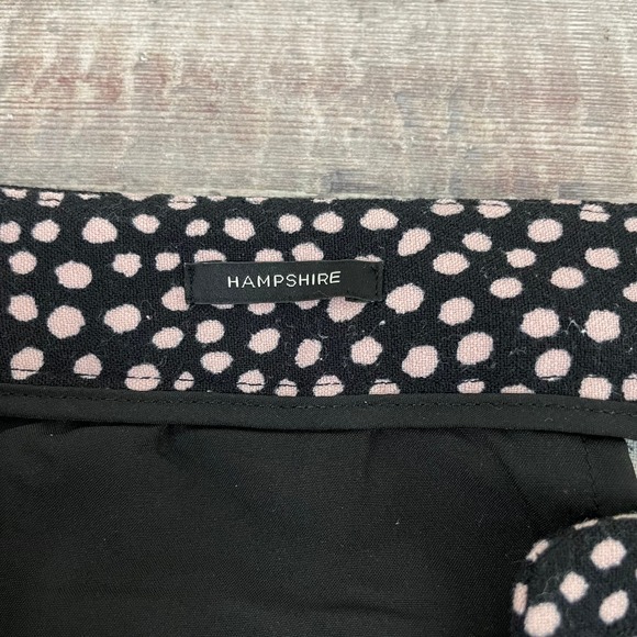 Talbots Petites Hampshire Ankle Pants Black Pink Dots Women's 14p Pre-owned - Picture 6 of 11